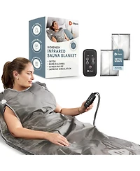 LifePro Bioremedy Sauna Blanket – Portable Far Infrared Detox Blanket for Home Relaxation