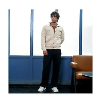 Campus Sutra Men's Cream White Utility-Corduroy Jacket