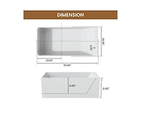 Casainc Freestanding Engineered Stone Bathtub