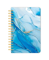 BrownTrout Crackled Blush | 5.25 x 8.25 Inch Compact Wire Journal | Non-Dated | Foil Stamped Cover