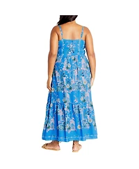 City Chic Women's Molly Print Maxi Dress