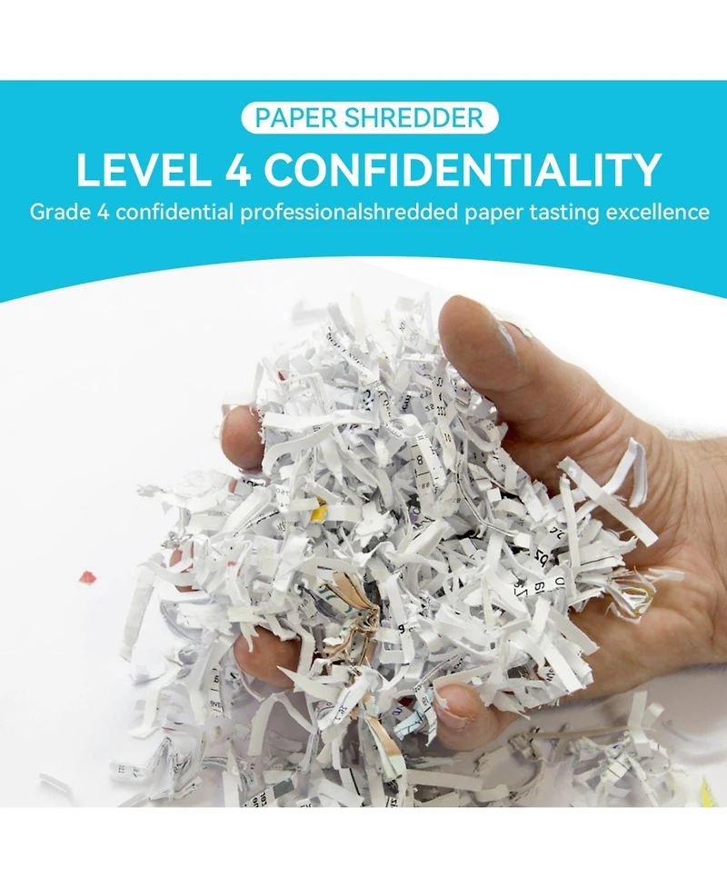 Mondawe 22-Sheet P-4 Heavy Duty Commercial Paper Shredder with 9.24 Gallon Pullout Bin