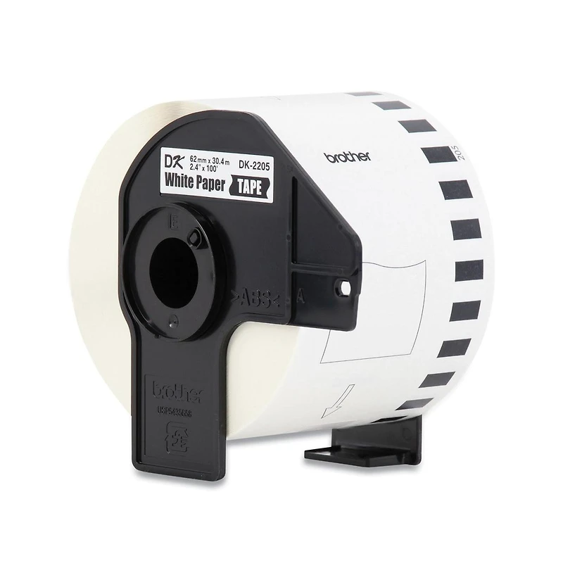 Brother DK220524PK 2.4 in. x 100 ft. Continuous Paper Label Tape -(24/Pack