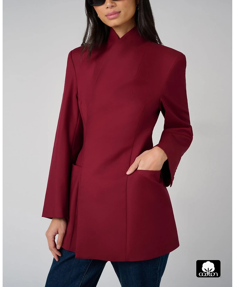 WeWoreWhat Women's Hour Glass Blazer Jacket