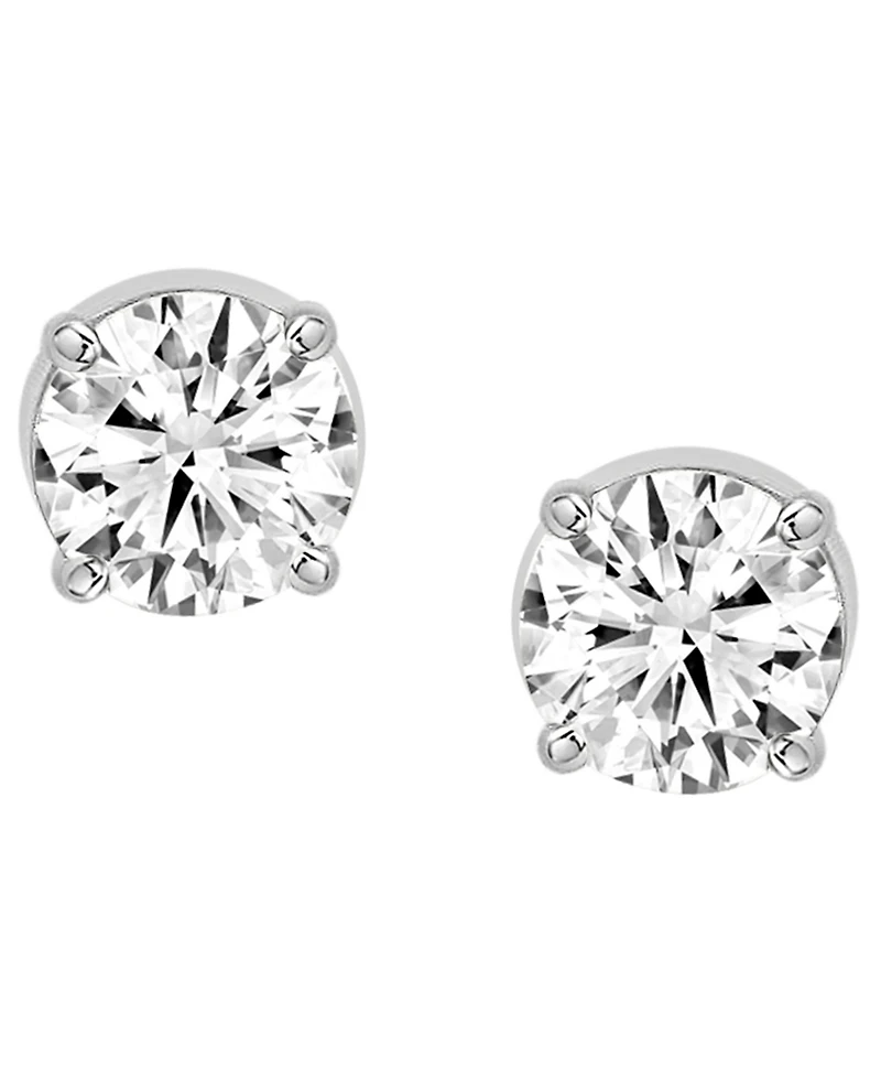 Macy's Diamond Stud Earrings (1-3/8 ct. t.w.) in 14k White Gold