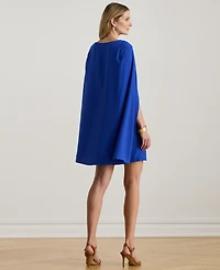 Lauren Ralph Women's Cape Georgette Cocktail Dress