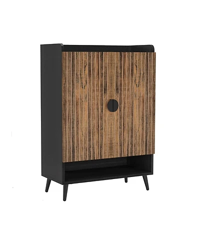 Shoe Storage Cabinet with Two Doors and Shelf