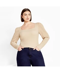 City Chic Women's Plus Mysteria Top