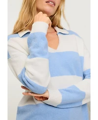 Olsen Women's Open Collar Sweater