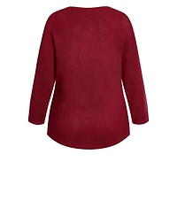 City Chic Plus Romance Sweater