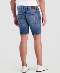 Guess Men's Wyatt Denim 9" Straight-Fit Shorts