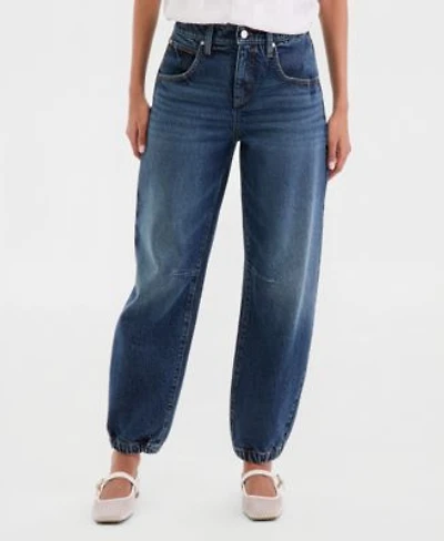 I.N.C. International Concepts Womens High Rise Barrel Leg Ankle Jeans Macys Exclusive