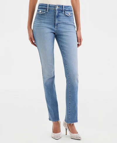 I.n.c. International Concepts Women's High-Rise Mini Bootcut Jeans, Macy's Exclusive