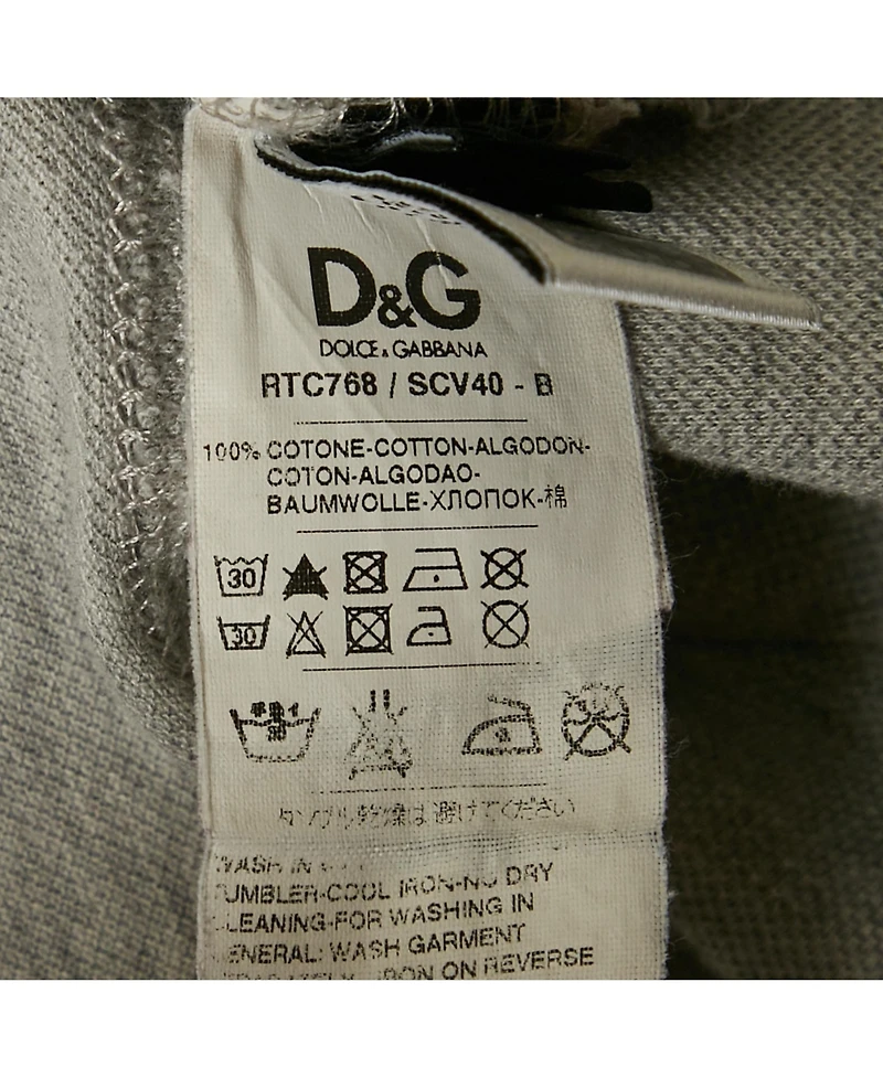 Pre-Owned Dolce & Gabbana Men's Cotton Pique Polo T-Shirt