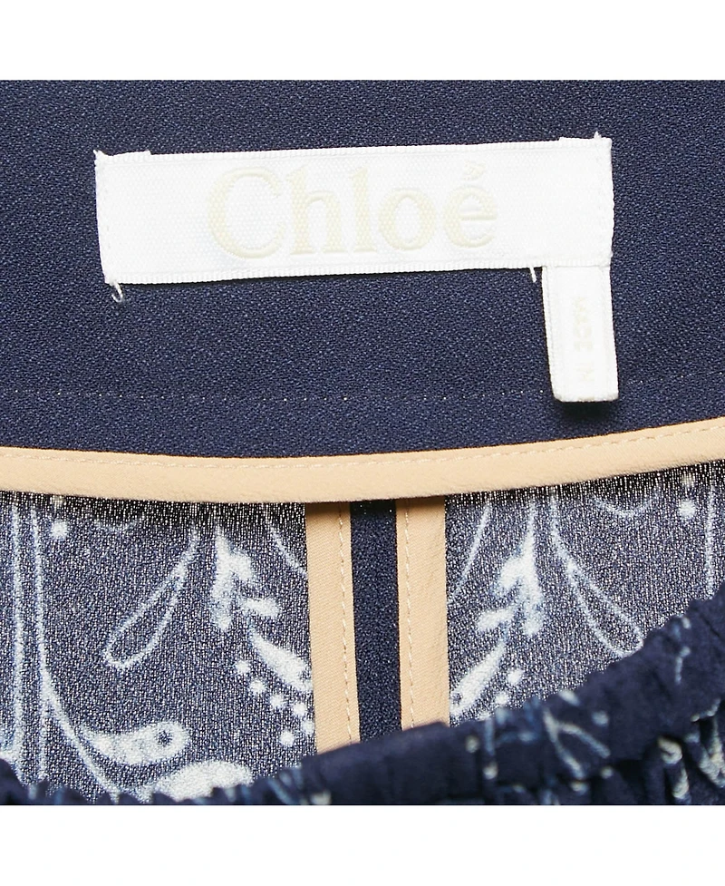 Pre-Owned Chloé Floral Print Crepe Harem Pants