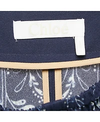 Pre-Owned Chloé Floral Print Crepe Harem Pants