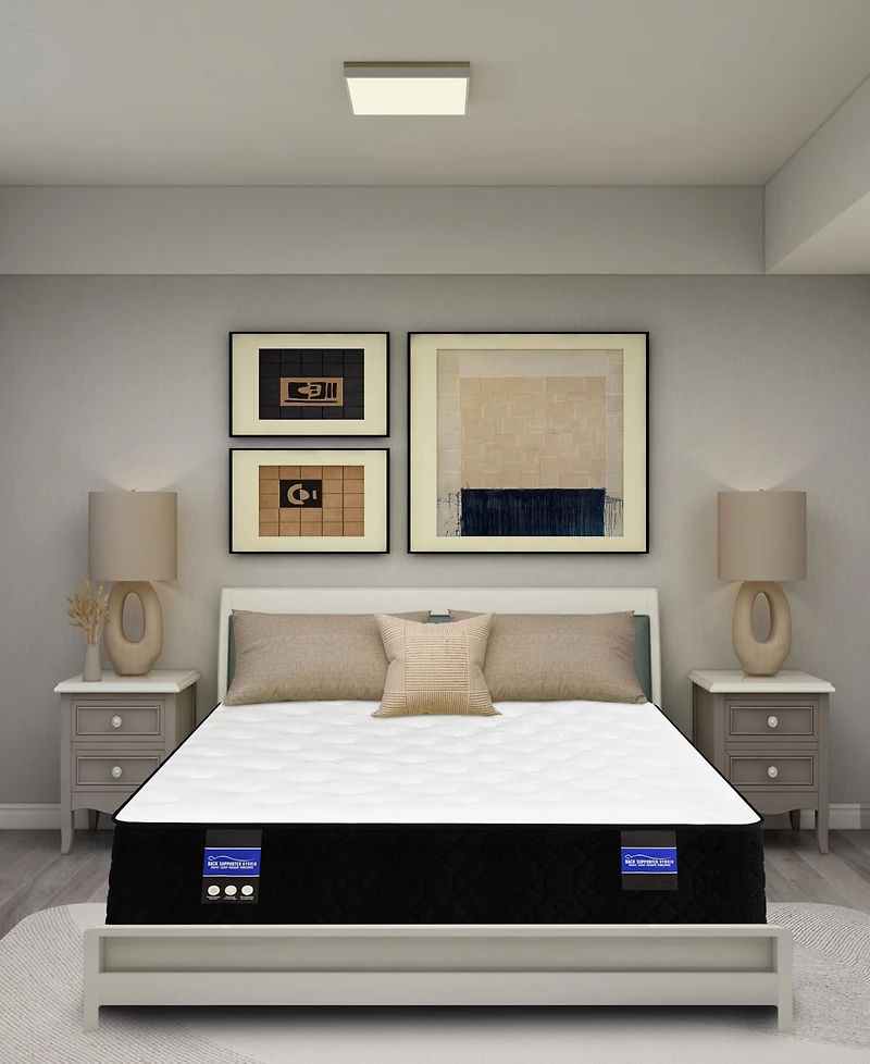 Spring Air Back Supporter Audrey 11" Hybrid Firm Tight Top Mattress Set, Queen Split