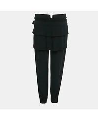 Pre-Owned Alexander Mcqueen Women's Crepe Pleated Detail Trousers