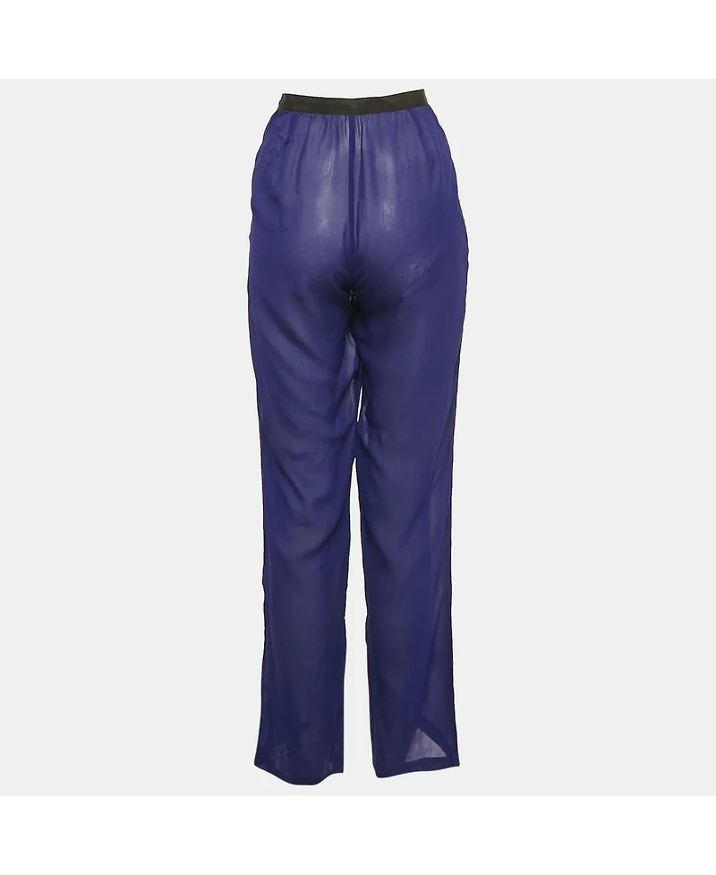 Pre-Owned Dries Van Noten Women's Silk Sheer Trousers