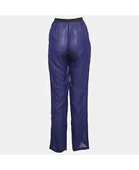 Pre-Owned Dries Van Noten Women's Silk Sheer Trousers
