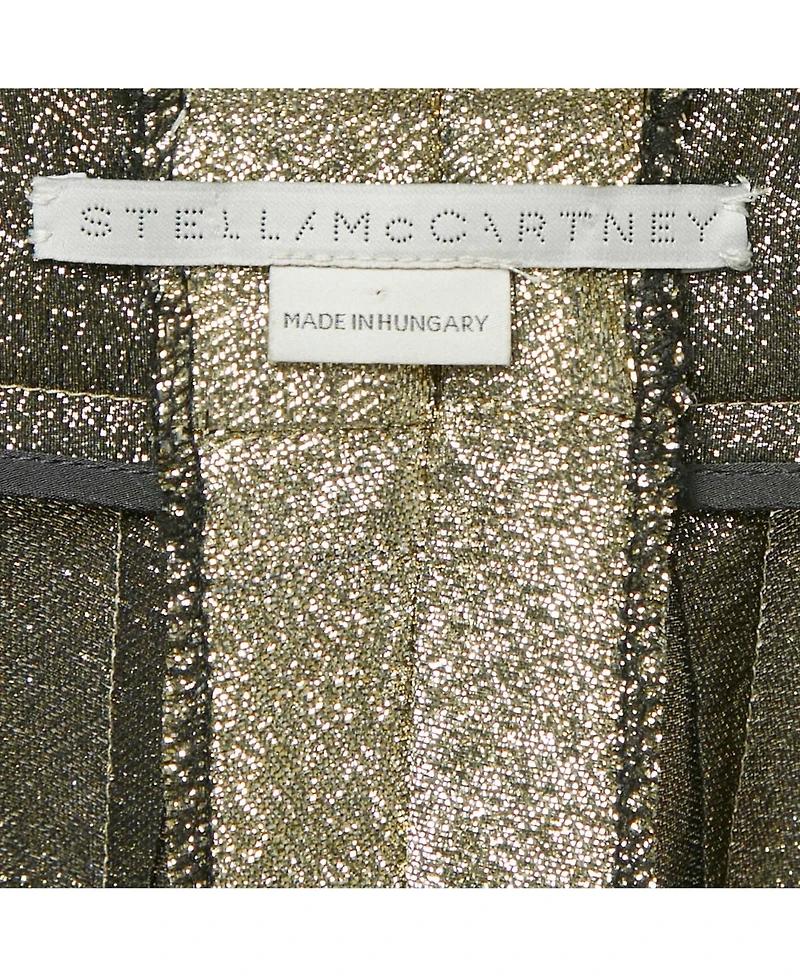 Pre-Owned Stella Mccartney Women's Metallic Lurex Jogger Trousers