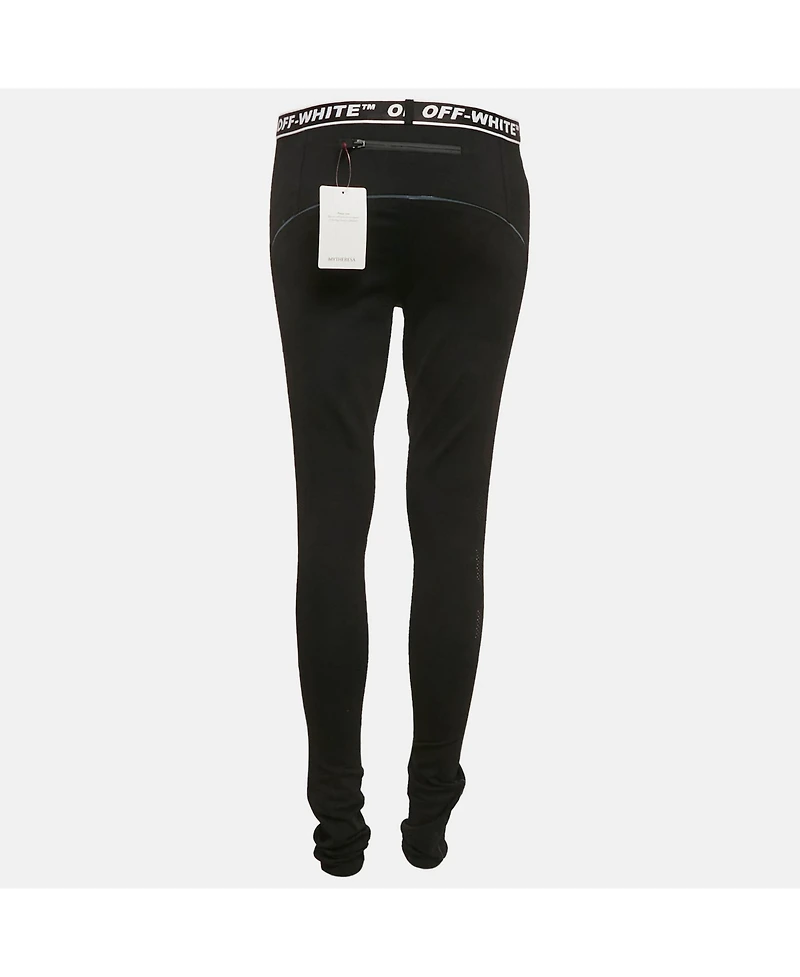 Pre-Owned Off-White Women's Logo Band Jersey Active Leggings