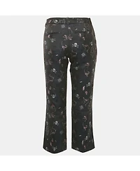 Pre-Owned Zadig & Voltaire Women's Navy Blue Tattoo Posh Jacquard Trousers