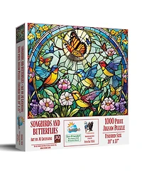 SunsOut Songbirds and butterflies 1000 piece Jigsaw Puzzle for Adults