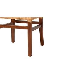 Furniture Caspia 2-Pc. Rattan Mid-Century Dining Chair Set