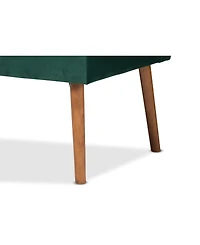 Baxton Studio Alvis 2-Pc. Wood Mid-Century Dining Nook Banquette Set