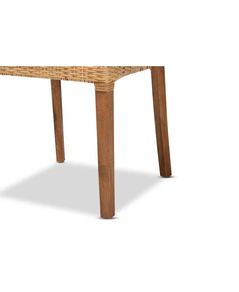 Furniture Arthur 2-Pc. Wood Mid-Century Dining Chair Set