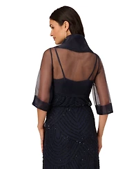 Adrianna Papell Organza Wrap Jacket