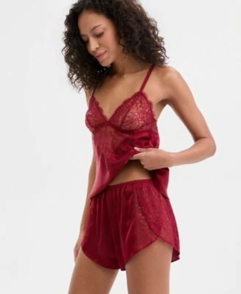 B.Temptd By Wacoal Womens Its On Lace Cami Shorty
