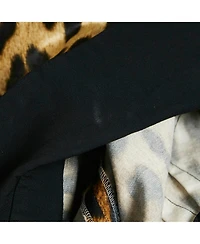 Pre-Owned Moschino Women's Couture Brown Leopard Print Cotton Blend Shirt Dress