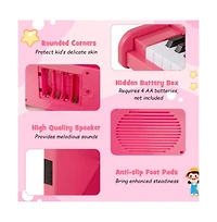 Hongge 25 Key Kids Piano Keyboard with Teaching Mode