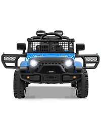 Hongge 12V Kids Ride On Truck With Remote Control Led Lights And Music