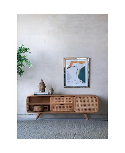 Streamdale Furniture Streamdale 59x15x20" Teak Cabinet