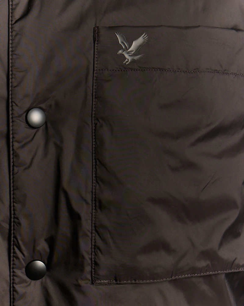 Lyle & Scott Men's Long Sleeve Collared Insulated Overshirt