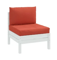 vidaXL Pallet Cushion Melange Red 100% Polyester Medium