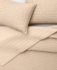 Linery & Co. 3-Pc. 100% Cotton Honeycomb Waffle Garment Washed Quilt Set