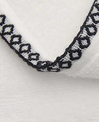 Linery & Co Quick-Dry Cotton Decorative Border 4 Pack Bath Towel Set