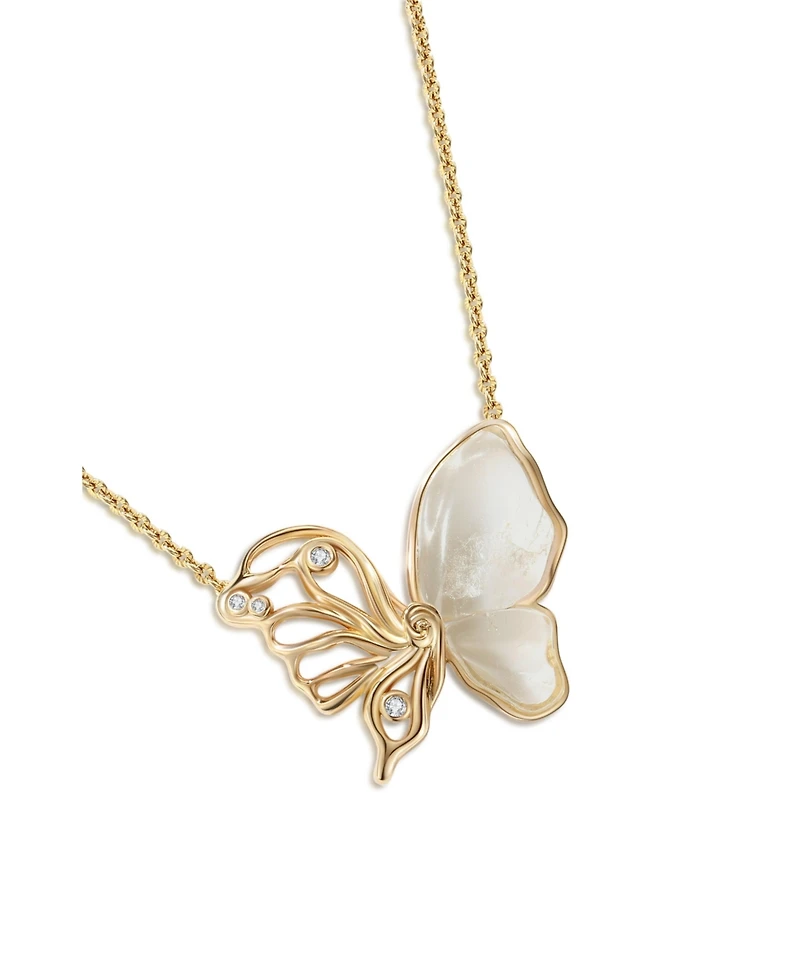 Retro Chic Butterfly Serenade Necklace
