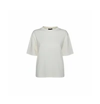 Pre-Owned Balenciaga Off White Cotton Knit Oversized T-Shirt Dress