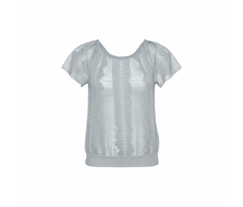 Pre-Owned Missoni Women's Jacquard Knit Raglan Sleeve Top