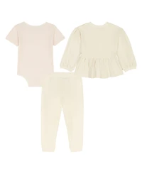 Tommy Hilfiger Baby Girls' Long-Sleeve Top and Bottom, 2-Piece Set