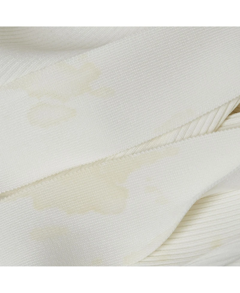 Pre-Owned Zimmermann Women's White Rib Knit Sleeveless Tie-Up Top