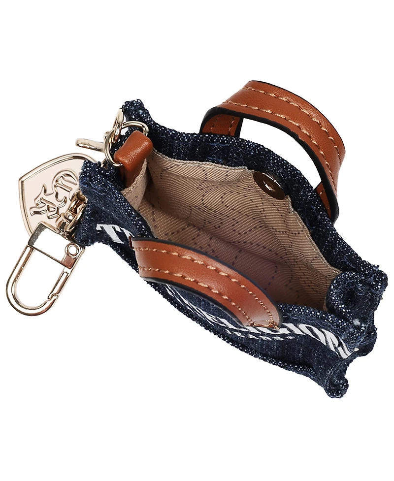 True Religion Mini Denim Tote Bag Charm