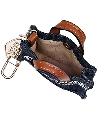 True Religion Mini Denim Tote Bag Charm