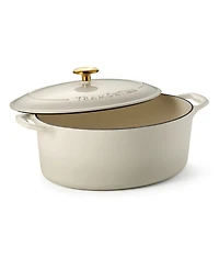 Tramontina Cast Iron 7-Quart Oval Dutch Oven Pot with Lid