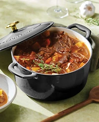 Tramontina Bestow Enameled Cast Iron 5.5-Quart Round Dutch Oven Pot with Lid